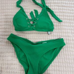 BECCA green bikini set